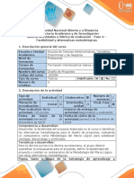 deseño p_Guía de actividades y rúbrica de evaluación - Fase 4 - Factibilidad y alternativas metodológicas.docx