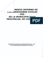 E67e97 - REGLAMENTO INTERNO DE LOS SERVIDORES CIVILES - RIS - MPCH PDF