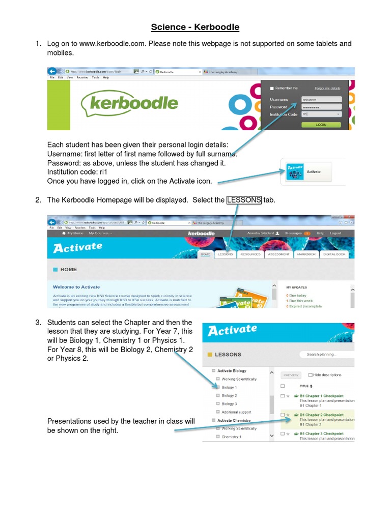Kerboodle Science How To Guide PDF
