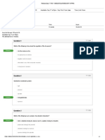 Preclass Quiz 7 - Fa19 - MOLECULAR BIOLOGY (47940) PDF