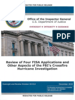 DOJ Inspector General Report