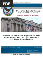Department of Justice inspector general report