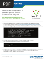 FreePBX Appliance Setup Guide PDF