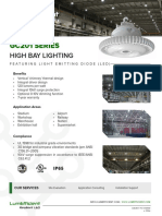 LED high bay lighting features 120 lumens per watt efficiency