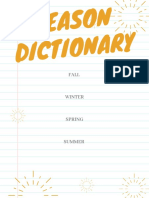 season dictionary