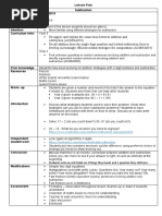 Grade 3 Term 2 Math Lesson Plans | PDF | Multiplication | Metre