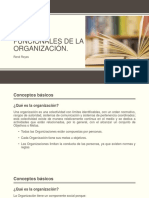 Áreas Funcionales e La Organización