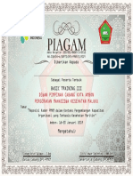 Design Piagam Peserta Terbaik