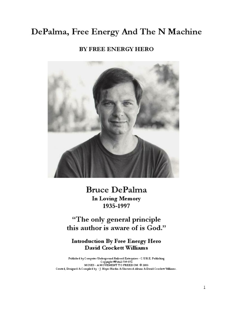 DePalma Free Energy and The N Machine | PDF | Electric Generator ...