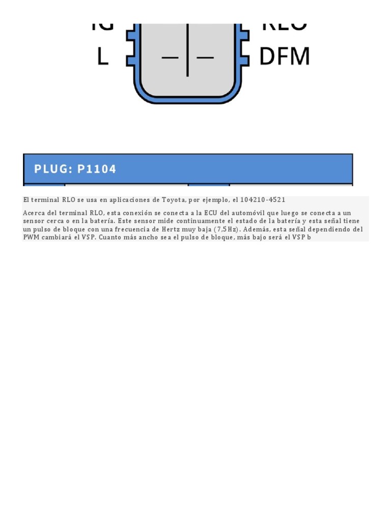 Terminal RLO en ECU de Toyota | PDF