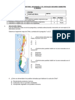 Prueba de síntesis de Historia, Geografía y Cs. Sociales 2° Básico