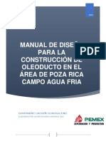 Manual de Diseño para La Construcción de Oleoducto en El Área de Poza Rica 31052019 PDF