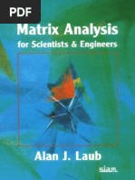 Matrix Analysis For Scientists and Engineers by Alan J Laub