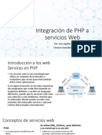 Integración de PHP A Servicios Web