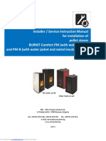 Install and service manual for BURNiT Comfort PM/PM-B pellet stoves