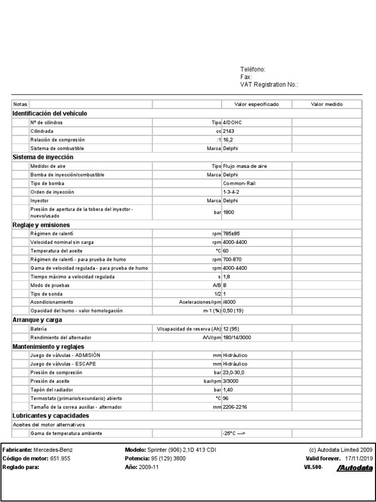 40 (Mercedes Benz) Sprinter 413 413 Cdi PDF Tecnología de vehículos Ingeniería mecánica