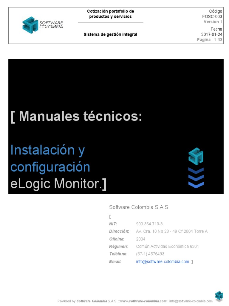 Ejemplo de instalación de eLogic Monitor | PDF | Sistema operativo ...