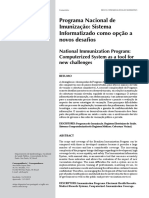 Sistema Informatizado de Imunização como ferramenta para desafios do PNI