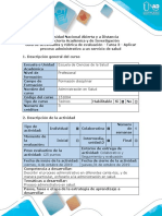 Guía de actividades y rúbrica de evaluación - Tarea 3 - Aplicar proceso administrativo a un servicio de salud (1).docx