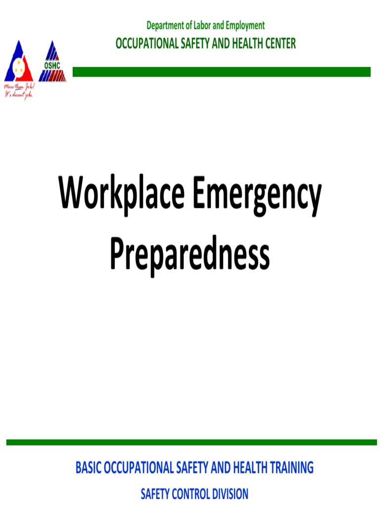 Workplace Emergency Preparedness Pdf Emergency Management Emergency