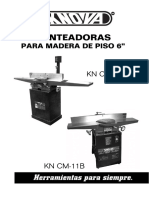 Manual Canteadora Knova CM 11A PDF