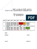 Jadwal Kelas 2 A