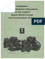 Speck Buffel Pumpmeister Installation Operating Instructions