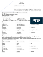 Listening Section of the 2007 Indonesian National Exam