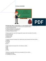 Soal PAS PJOK Kelas 5 Terbaru 2019