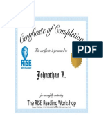 Certificate - Online Workshop