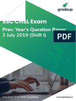 SSC CHSL Question Paper 2 July 2019 Shift 1 79 29