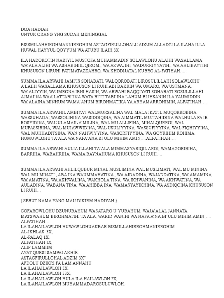 Cara Kirim Al Fatihah Untuk Almarhum Kumpulan Cara Terbaru 2021