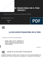 Semana 03 y 04 - La Inclusion Financiera en El Peru