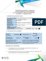 Guía de Actividades y Rubrica de Evaluación - Escenario 4 - Evaluación Final