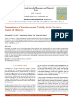 Determinants of Social-Economic Mobility in The Northern Region of Malaysia