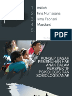 Konsep Dasar Pemenuhan Hak Anak Dalam Perspektif Psikologis Dan Sosiologis Anak