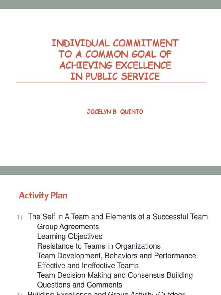 Team Building Skills for Excellence | PDF | Goal | Leadership