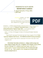 Pengumuman Pengadaan CPNS Pemkot Kediri 2019 PDF