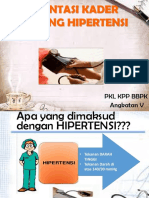 Orientasi Kader Tentang Hipertensi