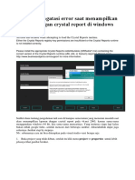 Vbnet Mengatasi Error Saat Menampilkan Laporan Dengan Crystal Report Di Windows 64 Bit