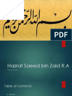 Hazrat Saeed bin Zaid R.A - Life of an Early Muslim Convert