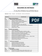 Planilla de Metrados Organos. Final