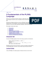 Fundamentals of The PL SQL Language