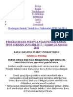 New PROSEDUR DAN PERSYARATAN PENDAFTARAN PPDS PERIODE JANUARI 2017 - Update 23 Agustus 2016 - Berita - Program Pendidikan Dokter Spesialis - PPDS FK UGM PDF