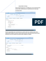 Internal Order in S4 Hana