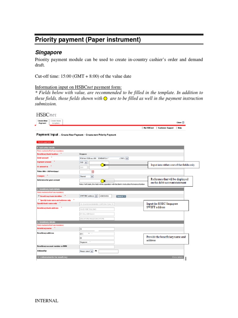 Cashier Order and Bank Draft Via PDF