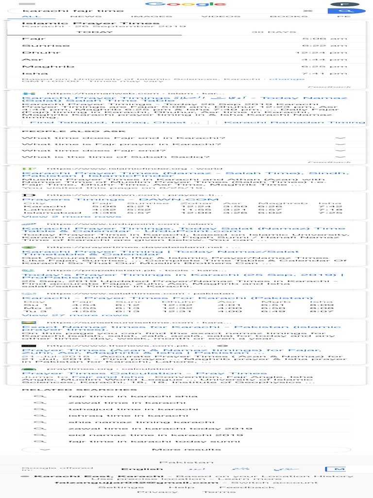 Karachi fajr time google search pdf theocracy islamic jurisprudence