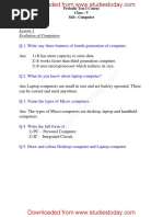 CBSE Class 5 Computer Science Evolution of Computers