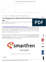 Cara Menggunakan Modem MiFi Smartfren Andromax M2Y