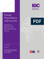 Energy Dependency and Energy Security - Role of NRE